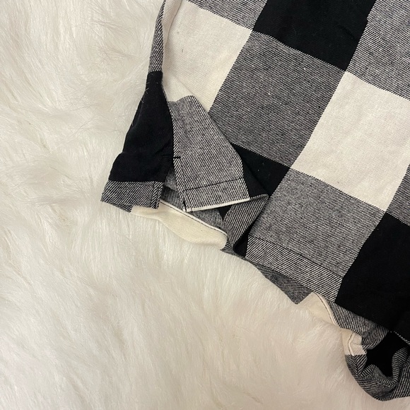 *BUNDLE* NWT Old Navy Flannel Pajama Short Black & Red Buffalo Plaid Women SZ L - Picture 3 of 7